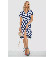 Сарафан в горох, цвет бело-синий, 241R165.