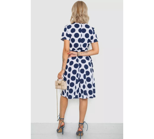 Сарафан в горох, цвет бело-синий, 241R165.