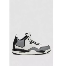 Кросівки чоловічі зимові на хутрі, колір біло-чорний, 248RCX699