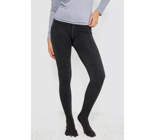 Колготи жіночі утеплені, колір темно-сірий, 139R1196