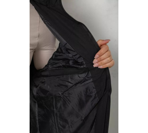 Жилетка жіноча демісезонна, колір чорний, 238R8810