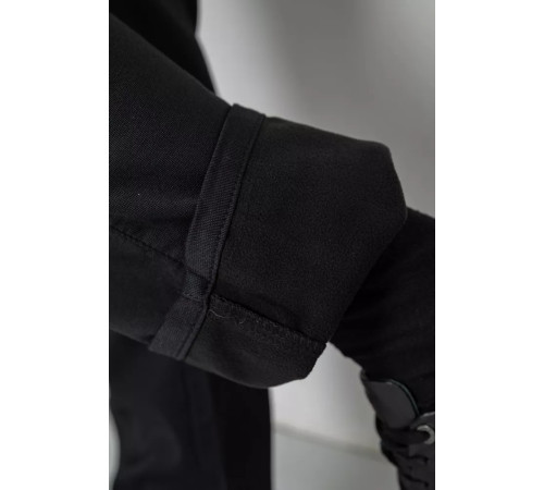 Штани чоловічі класичні на флісі, колір чорний, 244RFH312