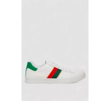 Кеди чоловічі, колір біло-зелений, 248R144