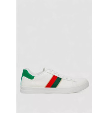 Кеди чоловічі, колір біло-зелений, 248R144