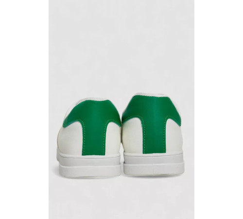 Кеди чоловічі, колір біло-зелений, 248R144