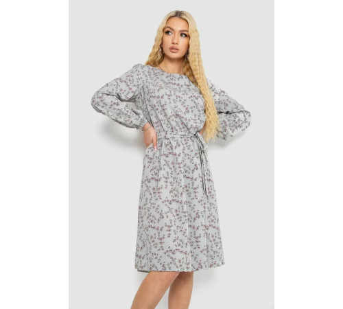 Платье с принтом софт, цвет серый, 214R0226-5
