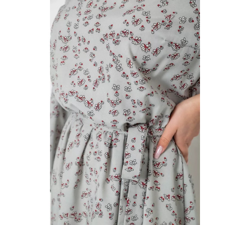 Платье с принтом софт, цвет серый, 214R0226-5