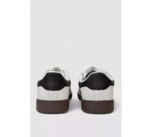 Кросівки жіночі шкіра, колір біло-чорний, 248RL2420-7