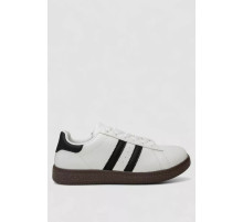 Кросівки жіночі шкіра, колір біло-чорний, 248RL2420-7