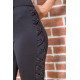 Лосины черного цвета, с декоративными вставками, 172R121.