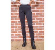 Лосини чорного кольору, з декоративними вставками, 172R121