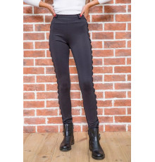 Лосины черного цвета, с декоративными вставками, 172R121.