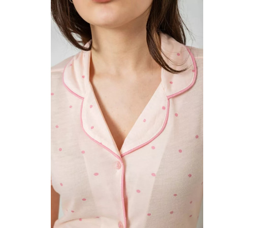 Женская пижама с принтом, цвет розовый, 243R7155.