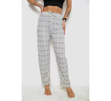 Штани жіночі домашні, колір молочно-сірий, 238R58220-1