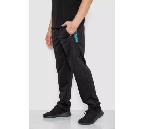 Спорт брюки мужские, цвет черный, 244R4932