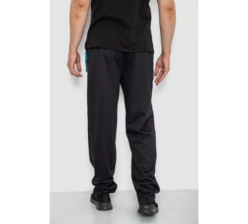 Спорт брюки мужские, цвет черный, 244R4932