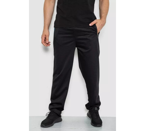 Спорт брюки мужские, цвет черный, 244R4932