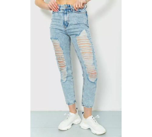 Джинси жіночі MOM, колір блакитний, 164R5570