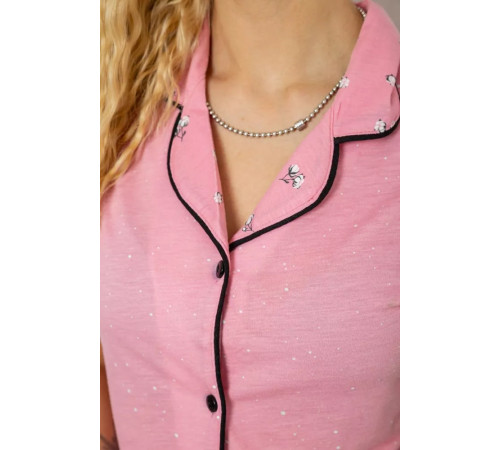 Женская пижама с принтом, цвет розовый, 243R7058.