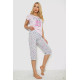 Піжама жіноча з принтом, колір рожевий, 243R7078