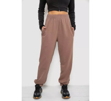 Спортивные штаны женские демисезонные, цвет мокко, 102R415