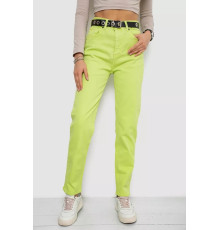 Джинси жіночі, колір салатовий, 250R6020