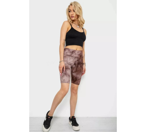 Велотреки жіночі в рубчик, колір коричневий, 238R58193