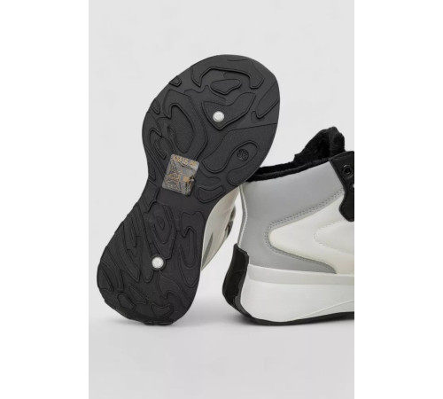 Кросівки жіночі зимові на хутрі, колір біло-сірий, 248RXM16-86