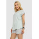 Женская пижама с принтом, цвет мятный, 243R2107