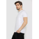 Футболка мужская однотонная базовая, цвет белый, 244R2404