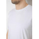 Футболка мужская однотонная базовая, цвет белый, 244R2404