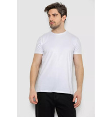 Футболка мужская однотонная базовая, цвет белый, 244R2404
