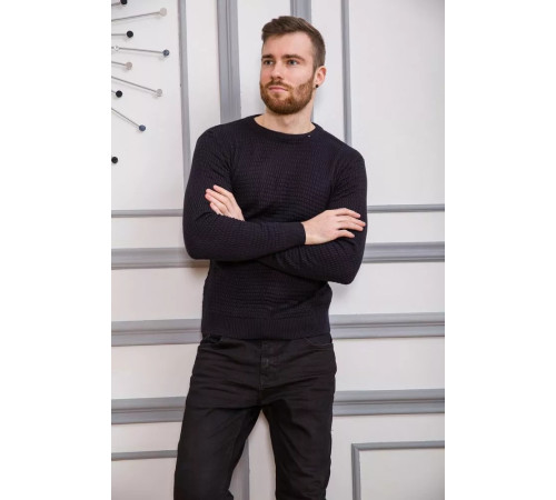 Свитер мужской, цвет темно-синий, 161R804