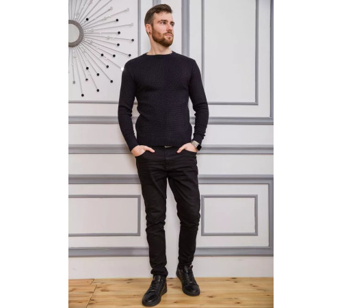 Свитер мужской, цвет темно-синий, 161R804