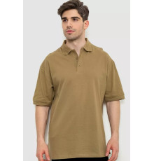 Поло мужское однотонное, цвет хаки, 244R015