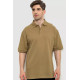 Поло мужское однотонное, цвет хаки, 244R015