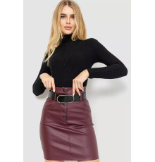 Гольф жіночий в рубчик, колір чорний, 204R047