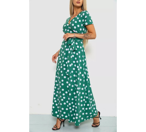 Сарафан в горох, цвет оливковый, 241R154.