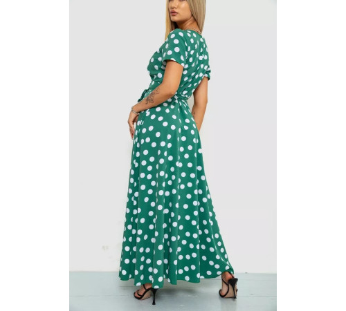 Сарафан в горох, цвет оливковый, 241R154.
