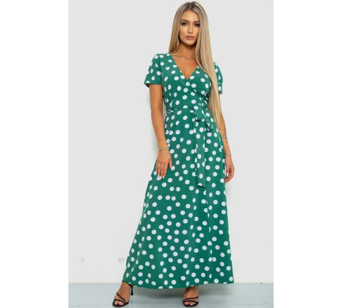 Сарафан в горох, цвет оливковый, 241R154.