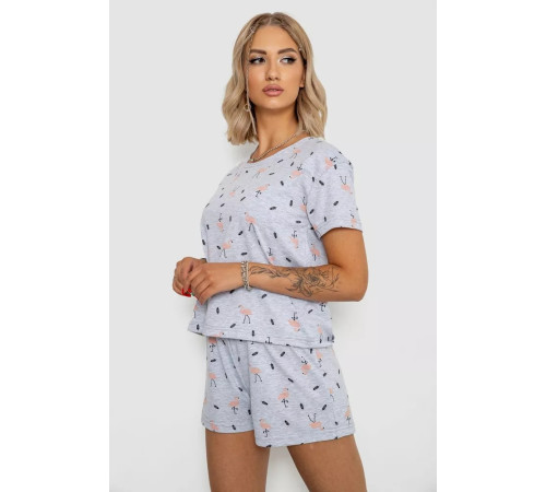 Женская пижама, цвет серый, 102R370