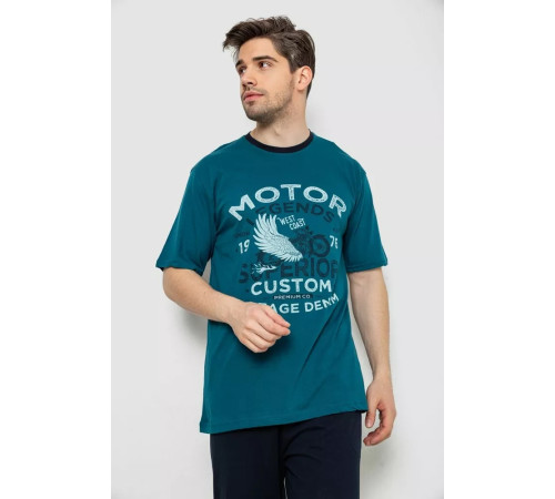 Піжама чоловіча, колір петроль, 243R2009