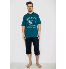 Піжама чоловіча, колір петроль, 243R2009