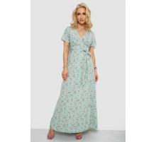 Сарафан с цветочным принтом, цвет светло-мятный, 241R161.