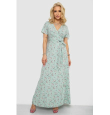 Сарафан із квітковим принтом, колір світло-м'ятний, 241R161