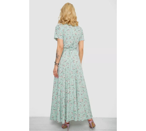 Сарафан із квітковим принтом, колір світло-м'ятний, 241R161