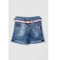 Шорти джинсові для дівчинки, колір синій, 247R1205