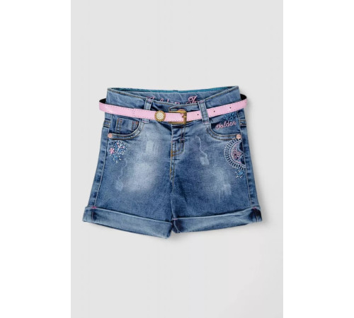 Джинсовые шорты для девочки, цвет синий, 247R1205