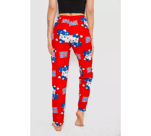 Брюки женские домашние, цвет красный, 238R1101-1.