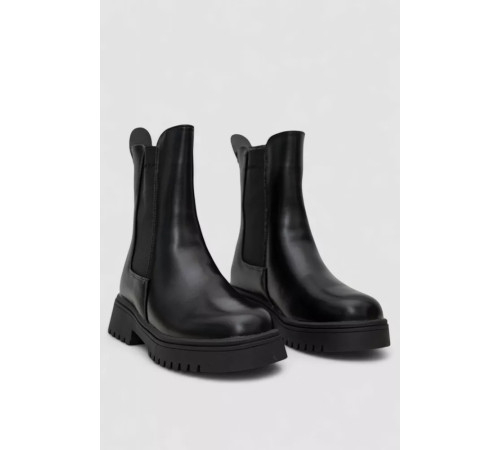 Черевики жіночі зимові на хутрі, колір чорний, 243RPM3143